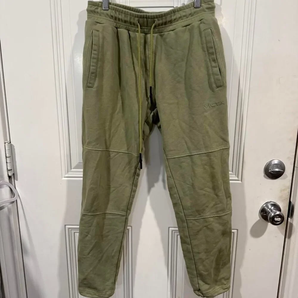 Unbranded Men's Green and Khaki Joggers-tracksuits